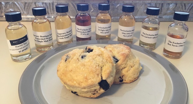Scotch & Scones Tasting Lineup of Exclusive Malts, Kilchoman, and Tipperary.