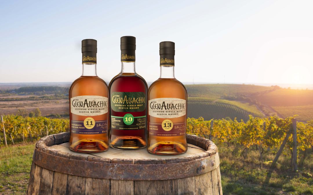New GlenAllachie Arrivals from the Wine Cask Series and 10 yo Cask Strength Batch 5