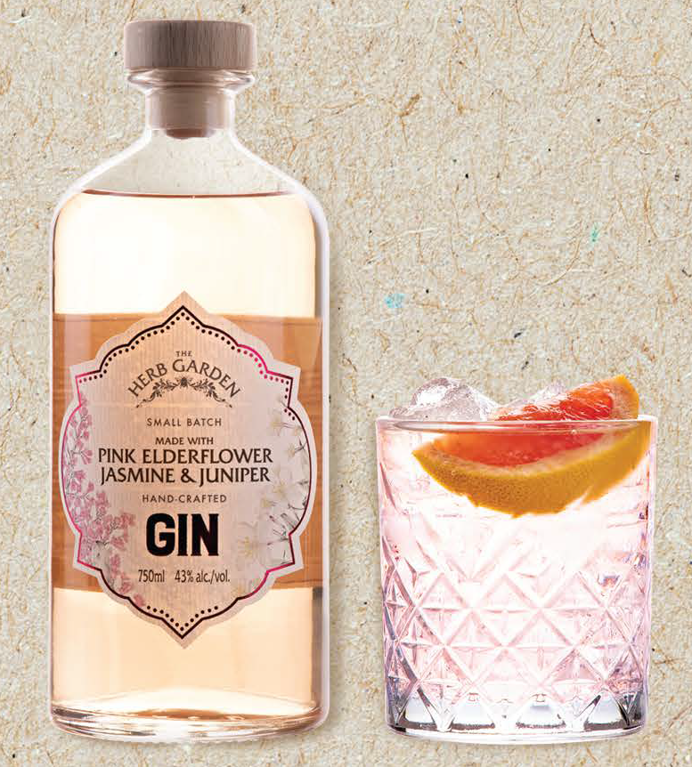 Pink Elderflower w Glass
